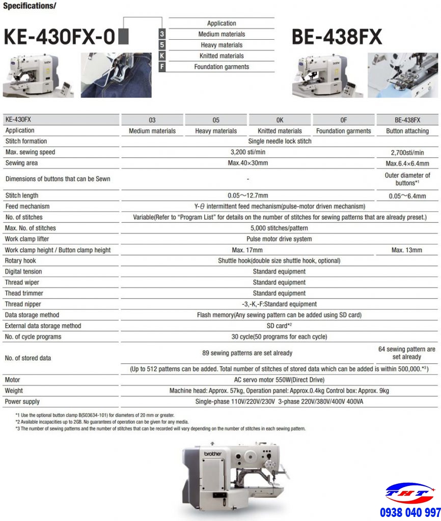 MÁY ĐÍNH BỌ ĐIỆN TỬ BROTHER KE-430FX – Tân Hưng Thịnh